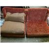 Image 1 : 2 vintage chairs with pillows- 38" by 35" by 32"H
