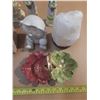 Image 2 : Small and Large Figurines, Candle Holders, Salt Lamp Shade, etc.