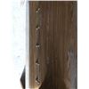 Image 8 : Lot of oak headboard (featuring two small storage cupboards, a decorative mirror)