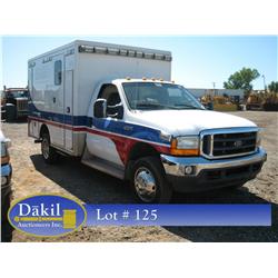 2004 FORD F-450 XLT SUPERDUTY AMBULANCE,