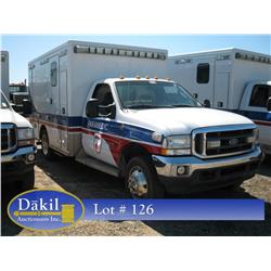 2004 FORD F-450 XLT SUPERDUTY AMBULANCE,