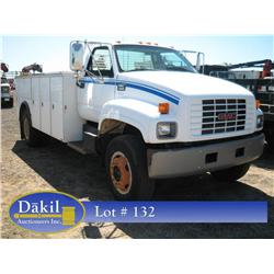 1997 GMC C6500 UTILITY BED TRUCK,