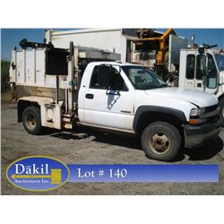 2001 CHEVROLET C3500 REFUSE TRUCK ,