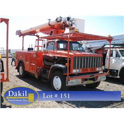 1990 GMC DIESEL 700 BUCKET TRUCK,