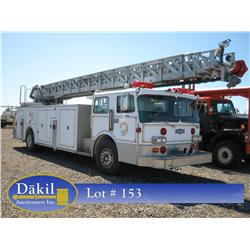 1986 PIERCE  FIRE DEPTMENT LADDER TRUCK 100 FT LADDER,