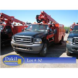 2002 FORD F-550 XL SUPERDUTY BUCKET TRUCK,