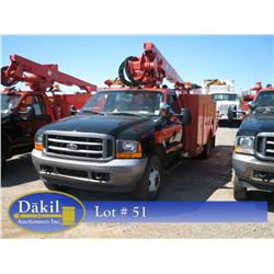 2001 FORD F-550 XL SUPERDUTY BUCKET TRUCK,