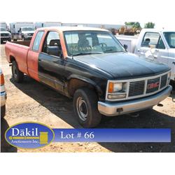 1992 GMC 2500 SL EXTENDED CAB,