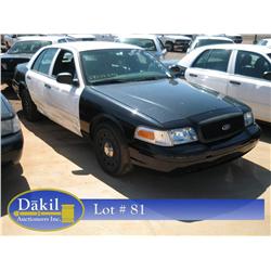 2003 FORD CROWN VIC POLICE CAR,
