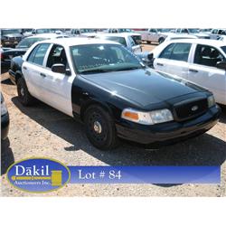 2003 FORD CROWN VIC POLICE CAR,
