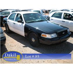 2003 FORD CROWN VIC POLICE CAR,