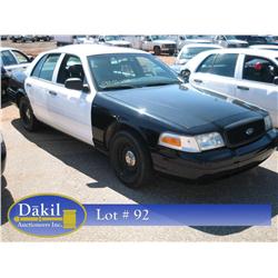 2002 FORD CROWN VIC POLICE CAR,