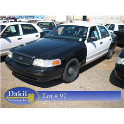 2002 FORD CROWN VIC POLICE CAR,