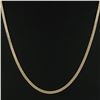 Image 1 : Elegant Yellow Gold 20" 4.3mm Polished Flat Cuban Curb Link Chain Necklace