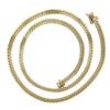 Image 5 : Elegant Yellow Gold 20" 4.3mm Polished Flat Cuban Curb Link Chain Necklace