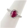 Image 3 : 1.86 ctw MADAGASCAR Ruby and 0.70 ctw Diamond 18K White Gold Ring (GIA CERTIFIED