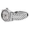 Image 4 : Rolex Ladies Midsize 31MM Silver Index 18K White Gold Fluted Bezel Datejust