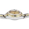 Image 6 : Rolex Ladies Two Tone Gold And Steel Champagne Dial Diamond And Sapphire Date Wa