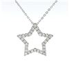 Image 1 : 14kt WG Star Pendant with chain