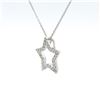 Image 3 : 14kt WG Star Pendant with chain