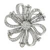 Image 6 : Vintage Platinum Gia 8.2 ctw Diamond Large Flower Statement Pin Brooch Pendant