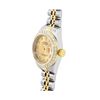 Image 3 : Rolex Ladies Two Tone Quickset Champagne Roman Yellow Gold Diamond Bezel Datejus