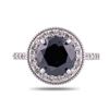 Image 1 : 3.64 ctw Fancy Black CENTER Diamond 14K White Gold Ring (4.32 ctw Diamonds)