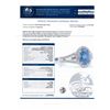 Image 4 : 2.77 ctw UNHEATED Blue Sapphire and 0.34 ctw Diamond 18K White Gold Ring (GIA CE