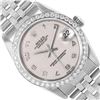 Image 1 : Rolex Midzie 31MM Quickset Cream Arabic Dial With Diamond Bezel Datejust Wristwa