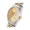 Image 3 : Rolex Mens Two Tone Champagne Index Dial 18K Yellow Gold Diamond Bezel Datejust