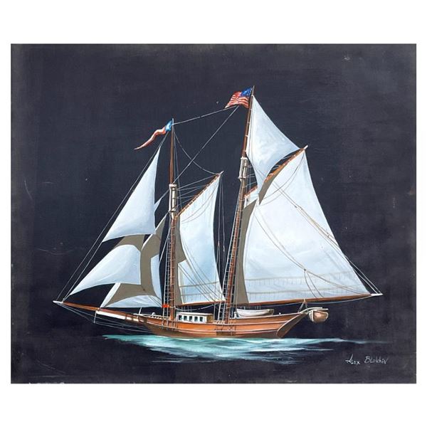 Two Masted Schooner by Blokhin Original