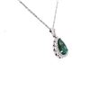 Image 2 : 18K WG Designer Pendant & Chain Tourmaline