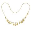 Image 3 : Celine 18k Yellow Gold 16.5" Dangle Grapes, Apples & Oval Charm Link Necklace