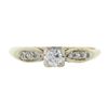 Image 5 : Antique Gold & Palladium Old European Cut Diamond Solitaire Engagement Ring
