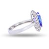 Image 3 : 2.70 ctw Tanzanite and 0.71 ctw Diamond 14K White Gold Ring