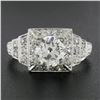 Image 3 : Antique Classic Art Deco Platinum 1.64 ctw GIA Old Diamond Pyramid Engagement Ri