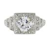 Image 5 : Antique Classic Art Deco Platinum 1.64 ctw GIA Old Diamond Pyramid Engagement Ri