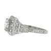 Image 7 : Antique Classic Art Deco Platinum 1.64 ctw GIA Old Diamond Pyramid Engagement Ri