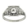 Image 8 : Antique Classic Art Deco Platinum 1.64 ctw GIA Old Diamond Pyramid Engagement Ri
