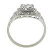 Image 9 : Antique Classic Art Deco Platinum 1.64 ctw GIA Old Diamond Pyramid Engagement Ri