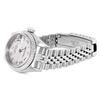 Image 8 : Rolex Ladies Stainless Steel Silver Roman 18K White Gold Fluted Bezel Datejust