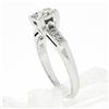 Image 7 : Vintage 14k White Gold 0.24 ctw Illusion Set Round Diamond Engagement Promise Ri