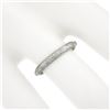 Image 3 : Antique Platinum 2.6mm Detailed Textured Work Eternity Stackable Band Ring