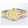Image 4 : Rolex Mens Champagne Index Dial 18K Yellow Gold Sapphire And Diamond Bezel Datej
