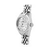 Image 2 : Rolex Ladies Stainless Steel Quickset Sapphire Silver Diamond Datejust Hidden Cl