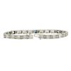 Image 4 : Antique Art Deco Platinum White Gold Diamond Sapphire Open Filigre Bracelet