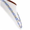 Image 2 : Judith Ripka 18K Gold Blue Topaz Faceted Tube w/ Diamond 36" Long Chain Necklace