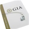 Image 1 : Antique Platinum .98 ctw GIA Round D/VS1 Diamond Solitaire Pendant & 18" Chain