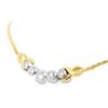 Image 3 : 14kt TT Diamond Necklace 5 @ 1.00 cts