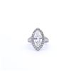 Image 1 : Platinum Marquise Motif Ring
